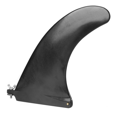 10 inch zwart SUP Single Center Fin verhoogt de manoeuvreerbaarheid op Surfboard vervanging