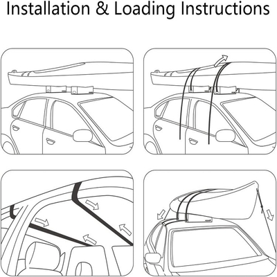 Universal Soft Foam Block Kit voor kajak kano drager dakrekken Surfboards Compatibel
