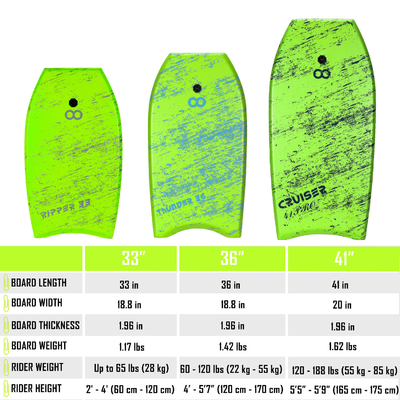 Unisex 36' bodyboard XPE opblaasbaar skiplank met riem