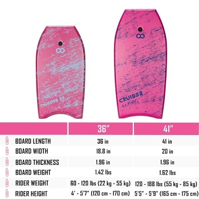 36' Foam Bodyboard Met Riem En Vinnen Beginner Niveau 1.42lbs Professionele WOOWAVE