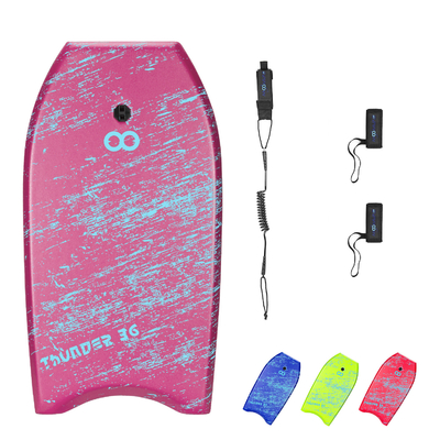 36' Foam Bodyboard Met Riem En Vinnen Beginner Niveau 1.42lbs Professionele WOOWAVE