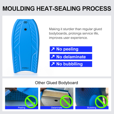 Aanpasbaar Surfboard Body Board met Leash 3lbs Board Gewicht HDPE materiaal