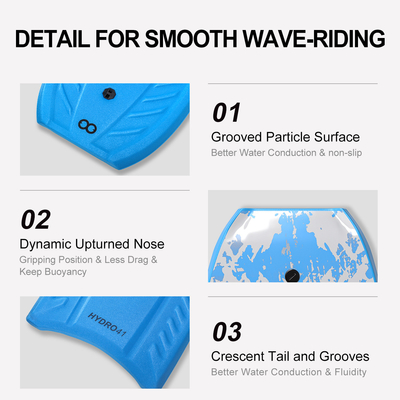 Aanpasbaar Surfboard Body Board met Leash 3lbs Board Gewicht HDPE materiaal