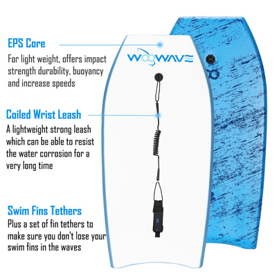 Verbeter je surgespel Woowave EPS XPE HDPE Foam Board Bodyboard met Surf Leash