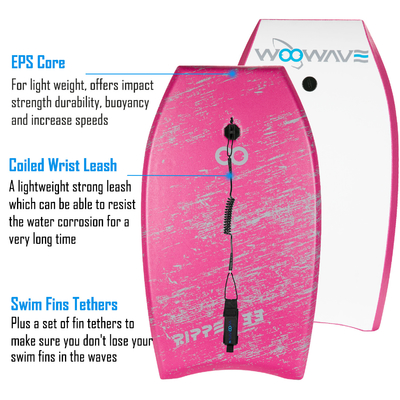 EPS Core XPE Deck en Leash Bodyboard 18,8 inch Breedte voor optimale prestaties