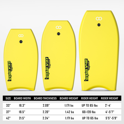 Lichtgewicht 6 voet 37'' Surfboard Foam Body Board voor zwembad en oceaan 1.8lbs Board Gewicht