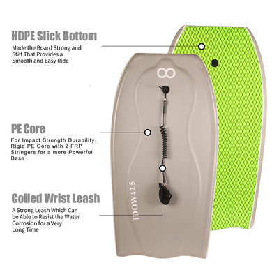 WOOWAVE Outlet Surf Bodyboards voor het strand 42,5 inch Lengte 120-200lbs Ruiter Gewicht