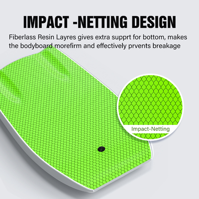 22.5 inch Surf Bodyboard met Carbon Rod Innerlijk Ondersteuning en Lichtgewicht Design