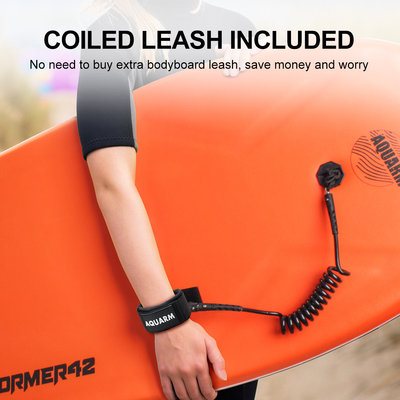 Mensen 42,5 inch Bodyboard met PE Core Professional Surfing Essential